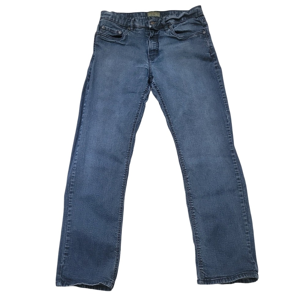 Urban Star Mens Relaxed Fit Straight Leg Jeans Dark‎ Wash Blue 34x33 415011